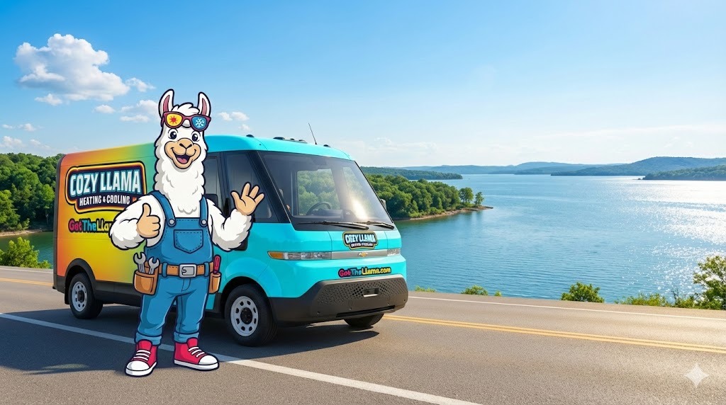 Cozy Llama Van and Mascot
