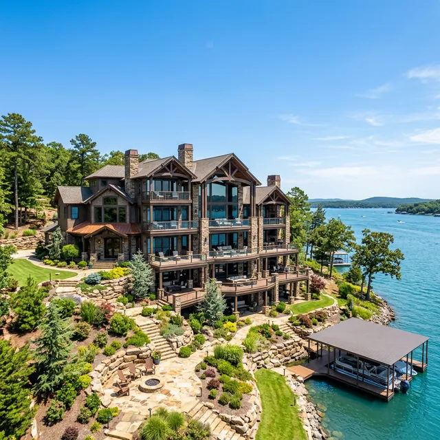 Large multi-story lake house on Grand Lake needing zone heating